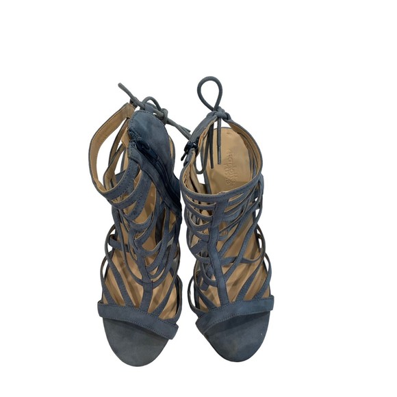 Charlotte Russe Women's Chic Open Toe Stiletto Cutout Sandals in Suede Size 9r - Picture 3 of 8